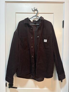Men's Corduroy Jacket in Dark Brown